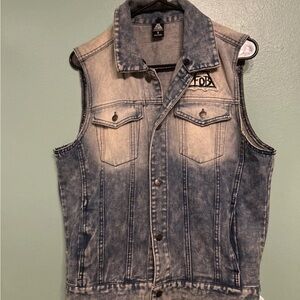 FOX Men's Blue Denim Vest